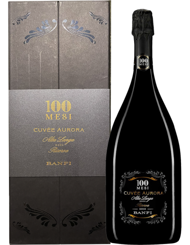 Vini Spumanti - Alta Langa DOCG Cuvee Aurora Riserva 100 Mesi 2011 (Magnum 1,5 L cofanetto regalo) Banfi - Banfi - 1