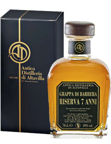 Grappa - Grappa di Barbera Riserva 7 Anni (700 ml. astuccio) - Antica Distilleria di Altavilla - Antica Distilleria di Altavilla