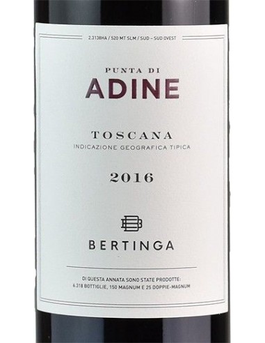 Bertinga - Punta di Adine Toscana 2016 - Varmax Liquor Pantry