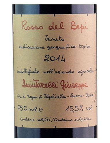 Rosso del Bepi 2016 Giuseppe Quintarelli - Vino Rosso Veneto IGT