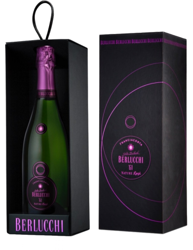 Sparkling Wines - Franciacorta DOCG '61 Nature Rose' Millesimato 2015 (750 ml. gift box) Berlucchi - Berlucchi - 1