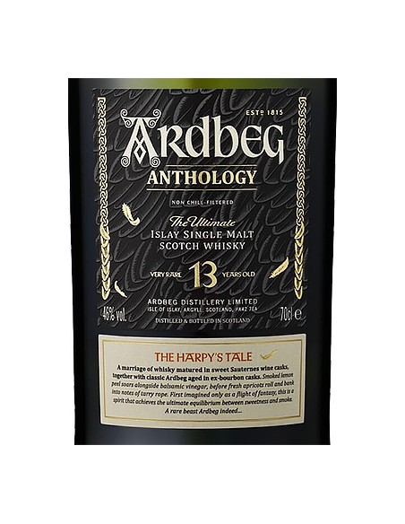Whisky Ardbeg 13 Year Old Anthology - The Harpy's Tale Whisky