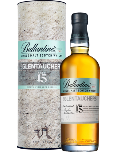 Whisky - Single Malt Scotch Whisky 'Glentauchers' 15 Years Old  (700 ml. astuccio metallo) - Ballantine’s - Ballantine's - 1